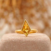 18k Gold Vermeil Kite Citrine Ring