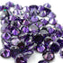 AAA Purple Amethyst CZ Gemstone: Round Cut Cubic Zirconia (0.5mm - 15mm)