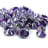 AAA Purple Amethyst CZ Gemstone: Round Cut Cubic Zirconia (0.5mm - 15mm)