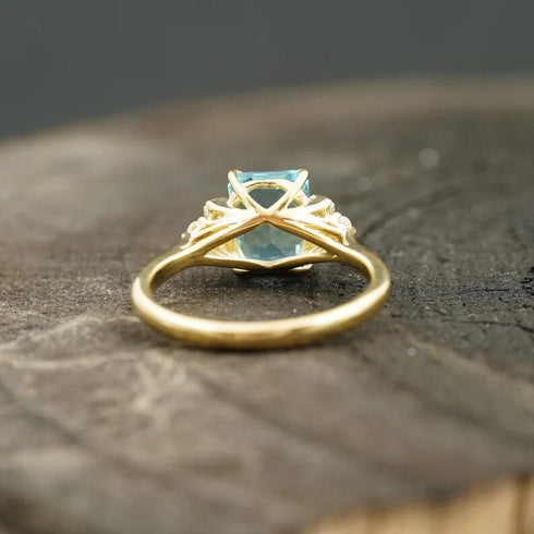18k Gold Vermeil Blue