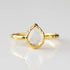 Rainbow Moonstone Ring // Gold Moonstone Ring // Pear Moonstone Ring // Moonstone Stacking Ring // 14K Gold Filled Moonstone Ring