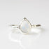 Rainbow Moonstone Ring // Gold Moonstone Ring // Pear Moonstone Ring // Moonstone Stacking Ring // 14K Gold Filled Moonstone Ring