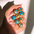 Turquoise Statement Ring, 14k Gold Filled, 925 Sterling Silver- Oyster Copper Turquoise Ring, Gift for Her, Handmade Bohemian Ring
