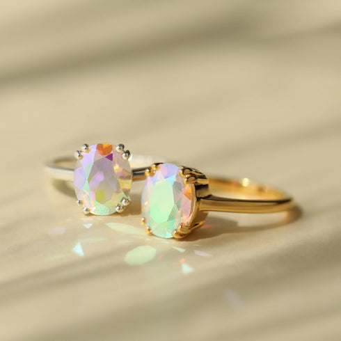 Topaz Statement Ring, Mystic Topaz Ring, Mystic Stone Rings, Mystic Topaz Wedding Ring, Mystic Topaz Engagement Ring, Topaz Solitaire Rings
