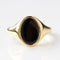 Black Onyx Ring, 14k Gold Vermeil Handmade Ring, 925 Sterling Silver Handcrafted Ring, Wedding Ring, Anniversary Gift, Black Gemstone Ring