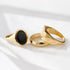 Black Onyx Ring, 14k Gold Vermeil Handmade Ring, 925 Sterling Silver Handcrafted Ring, Wedding Ring, Anniversary Gift, Black Gemstone Ring