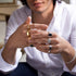 Black Onyx Ring, 14k Gold Vermeil Handmade Ring, 925 Sterling Silver Handcrafted Ring, Wedding Ring, Anniversary Gift, Black Gemstone Ring