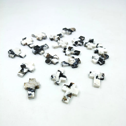 AAA Quality White Buffalo Turquoise Cross Gemstone Handmade Gemstone Polished Gemstone Handmade Cross Polished Gemstone Christianity Symbol
