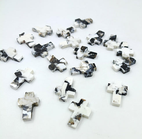 AAA Quality White Buffalo Turquoise Cross Gemstone Handmade Gemstone Polished Gemstone Handmade Cross Polished Gemstone Christianity Symbol