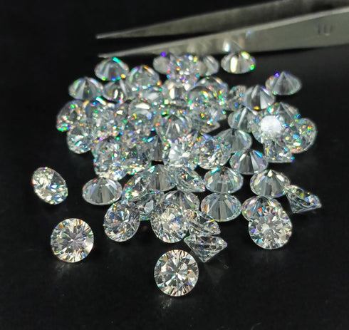 Cubic Zirconia AAA Quality Cubic Zirconia Round shape White-Colors CZ Loose Gemstones (0.5mm - 15mm) zirconia Top Quality Wholesale Lot