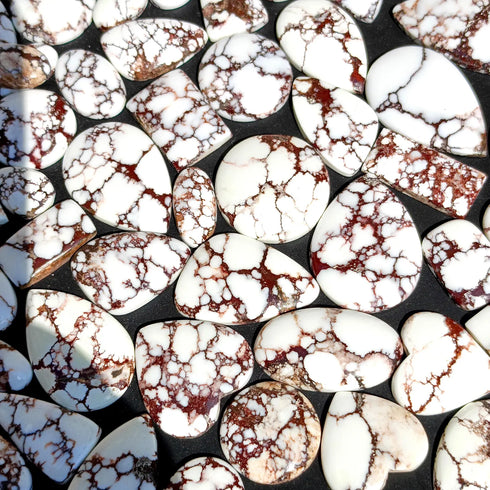 Wild Horse Magnesite Gemstone, Natural Wild Horse Magnesite Stone, Wild Horse Magnesite Cabochon Lot For Jewelry Making Stone Handmade Stone