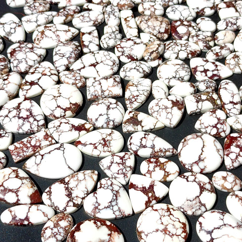 Wild Horse Magnesite Gemstone, Natural Wild Horse Magnesite Stone, Wild Horse Magnesite Cabochon Lot For Jewelry Making Stone Handmade Stone