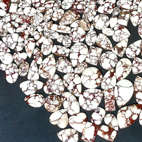 Wild Horse Magnesite Gemstone, Natural Wild Horse Magnesite Stone, Wild Horse Magnesite Cabochon Lot For Jewelry Making Stone Handmade Stone
