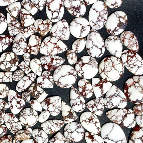 Wild Horse Magnesite Gemstone, Natural Wild Horse Magnesite Stone, Wild Horse Magnesite Cabochon Lot For Jewelry Making Stone Handmade Stone