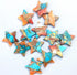 Natural Kingman Mohave Orange Oyster Turquoise Cabochon, Star Shape 5mm - 30mm Orange Spiny Oyster Turquoise Loose Star Gemstones