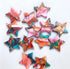 Natural Kingman Mohave Pink Dahlia Turquoise Cabochon, Star Shape 5mm - 30mm Pink Spiny Oyster Turquoise Loose Stone Pink Oyster Turquoise