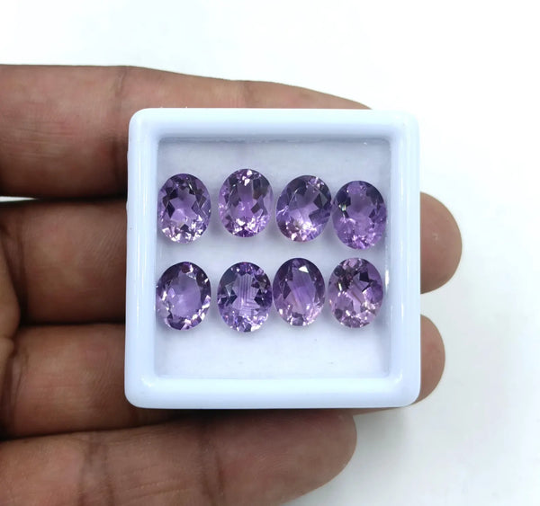 Natural Purple Amethyst Gemstone, Oval Shape Faceted Cut Gemstone, Natural Amethyst loose Gemstone For Jewelry Making, Gemstone For Ring