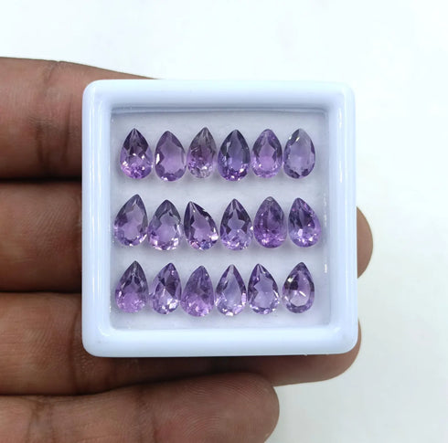 Natural Purple Amethyst Gemstone, Oval Shape Faceted Cut Gemstone, Natural Amethyst loose Gemstone For Jewelry Making, Gemstone For Ring