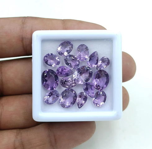 Natural Purple Amethyst Gemstone, Oval Shape Faceted Cut Gemstone, Natural Amethyst loose Gemstone For Jewelry Making, Gemstone For Ring