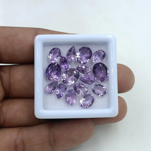 Natural Purple Amethyst Gemstone, Oval Shape Faceted Cut Gemstone, Natural Amethyst loose Gemstone For Jewelry Making, Gemstone For Ring