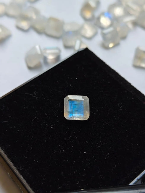 Natural Rainbow Moonstone Gemstone Octagon Shape 4mm - 12mm Rainbow Gemstone Jewelry Making Gemstone Handmade Gemstone