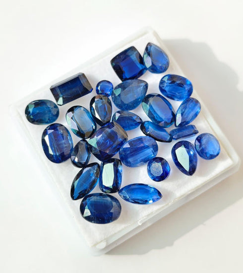 Natural Blue Kyanite A One Quality Faceted Brilliant Cut Kyanite From Nepal | 3mm to 6mm Small Size Kyanite Gemstone For Jewelry Making