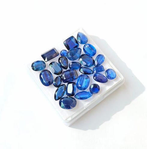 Natural Blue Kyanite A One Quality Faceted Brilliant Cut Kyanite From Nepal | 3mm to 6mm Small Size Kyanite Gemstone For Jewelry Making