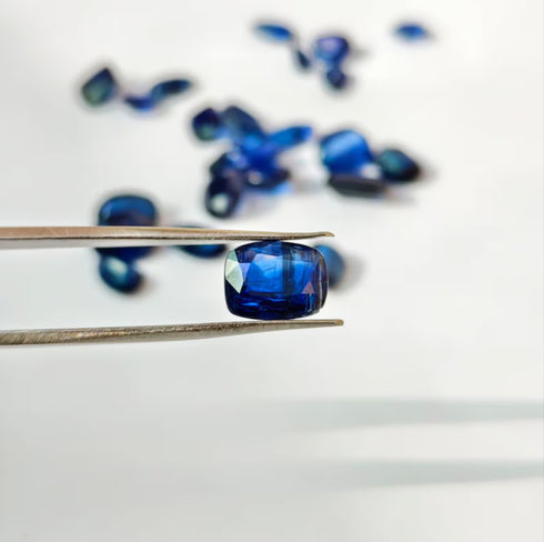 Natural Blue Kyanite A One Quality Faceted Brilliant Cut Kyanite From Nepal | 3mm to 6mm Small Size Kyanite Gemstone For Jewelry Making