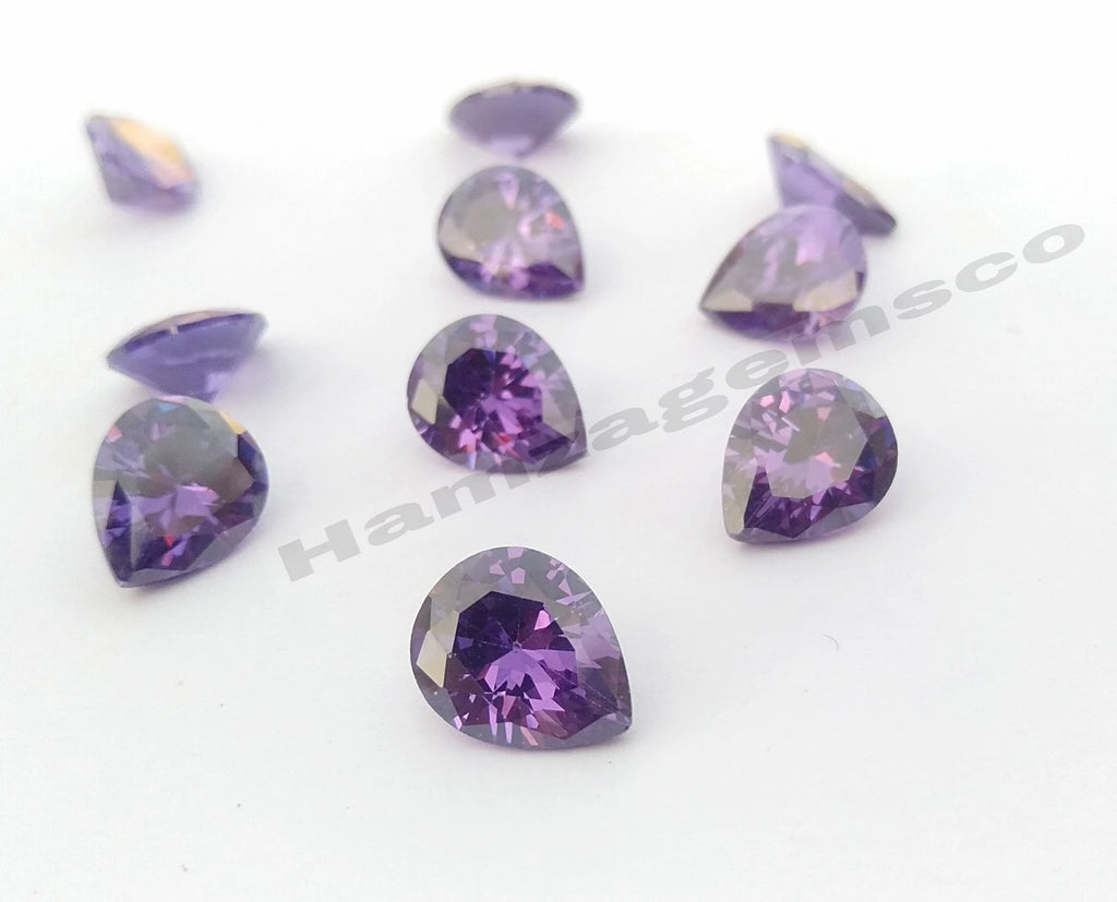 Cubic Zirconia AAA Quality Cubic Zirconia Pear shape Multi-Colors CZ Loose Stones (2x4mm to 10x12mm) Cubic zirconia