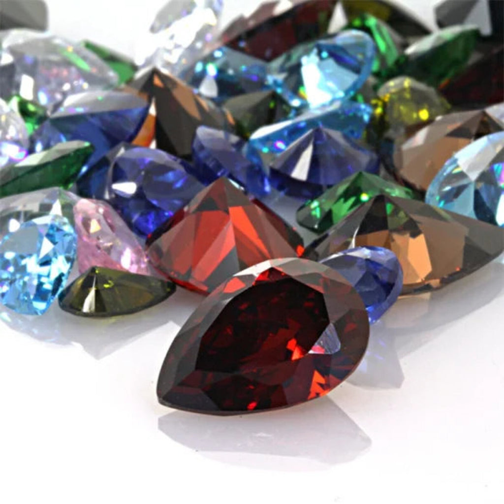 Cubic Zirconia AAA Quality Cubic Zirconia Pear shape Multi-Colors CZ Loose Stones (2x4mm to 10x12mm) Cubic zirconia