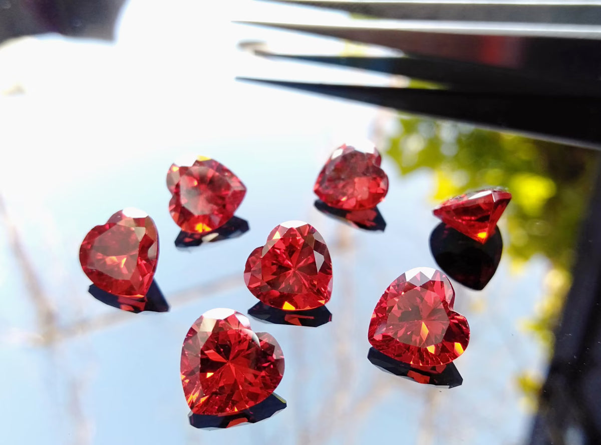 Cubic Zirconia Multi AAA Quality Cubic Zirconia Heart shape 10 Multi-Colors CZ Loose Stones (3mm - 8mm) Cubic zirconia