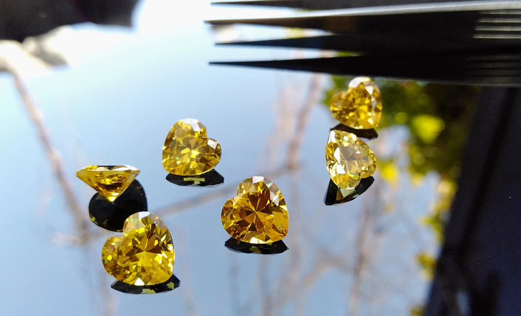 Cubic Zirconia Multi AAA Quality Cubic Zirconia Heart shape 10 Multi-Colors CZ Loose Stones (3mm - 8mm) Cubic zirconia