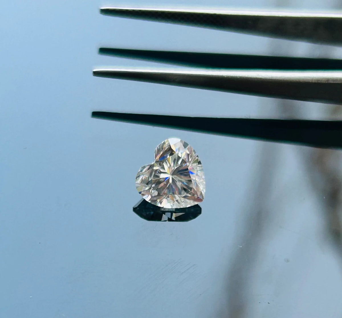 Moissanite Diamond Certified Loose stones White Heart Shape Cut Stones D VVS1 Faceted, Moissanite Diamond For Jewelry Making 3mm to 13mm