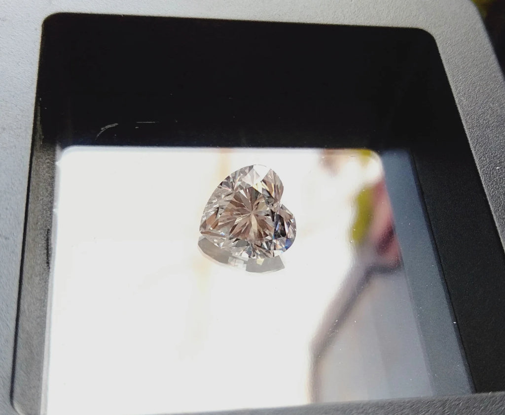 Moissanite Diamond Certified Loose stones White Heart Shape Cut Stones D VVS1 Faceted, Moissanite Diamond For Jewelry Making 3mm to 13mm