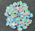 Opal AAA+++ Faceted Loose Gemstone Lot,oval White opal Natural Ethiopian Opal Faceted Oval Shape,Size 6x4mmto20x15mm October Birthstone,