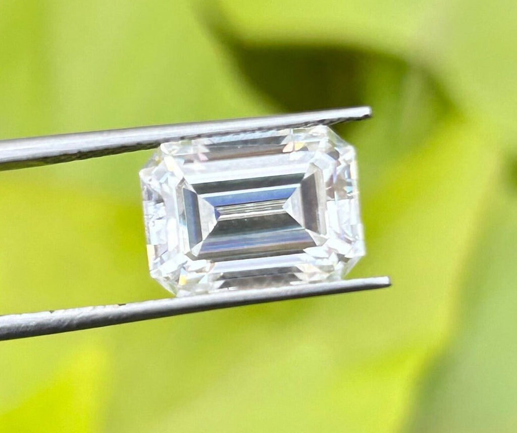 Moissanite Diamond Certified Loose stone White Moissanite Emerald Cut Shape D VVS1 Faceted Moissanite For Jewelry Making 2x4mm to 12x16mm