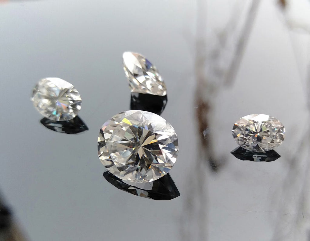 Moissanite Diamond Certified Loose stone White Moissanite Oval Cut Stone VVS1 Faceted Moissanite For Jewelry Making 2x3mm to 10x14mm