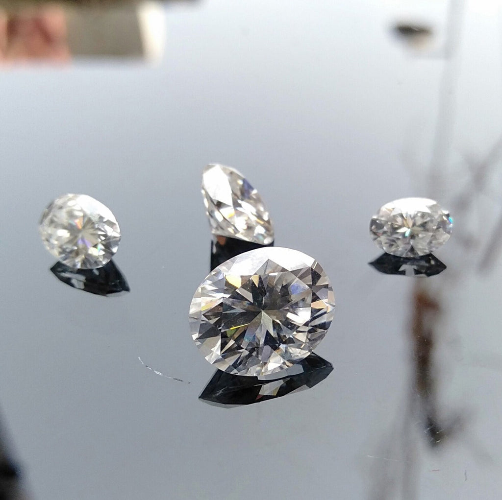 Moissanite Diamond Certified Loose stone White Moissanite Oval Cut Stone VVS1 Faceted Moissanite For Jewelry Making 2x3mm to 10x14mm