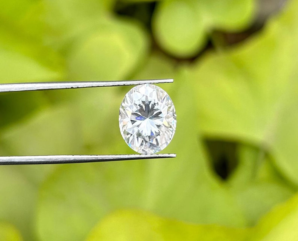 Moissanite Diamond Certified Loose stone White Moissanite Oval Cut Stone VVS1 Faceted Moissanite For Jewelry Making 2x3mm to 10x14mm