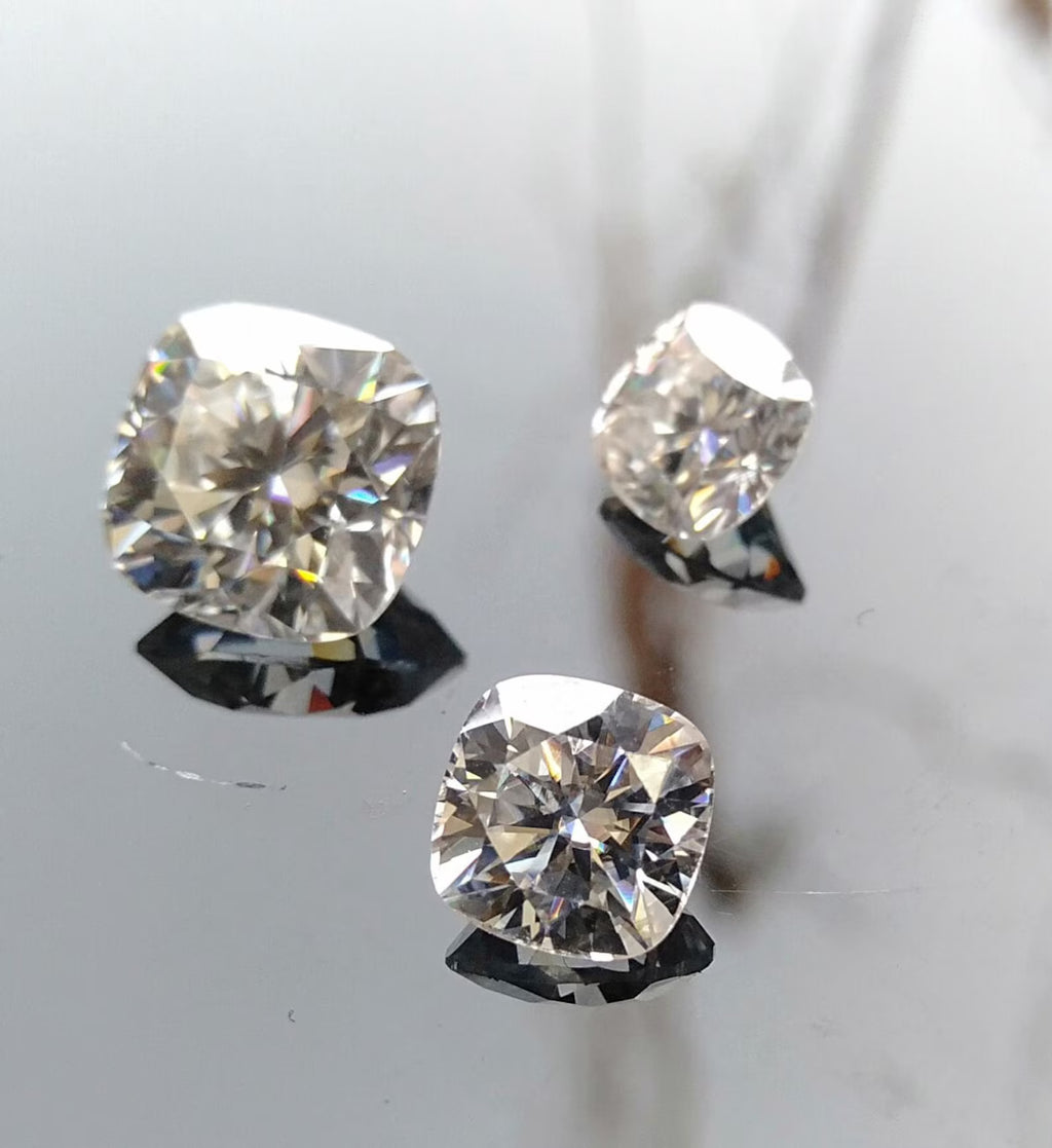 Moissanite Diamond Certified Cushion Loose stone White Moissanite Cushion Cut Stone VVS1 Faceted Moissanite For Jewelry Making 3mm to 11mm