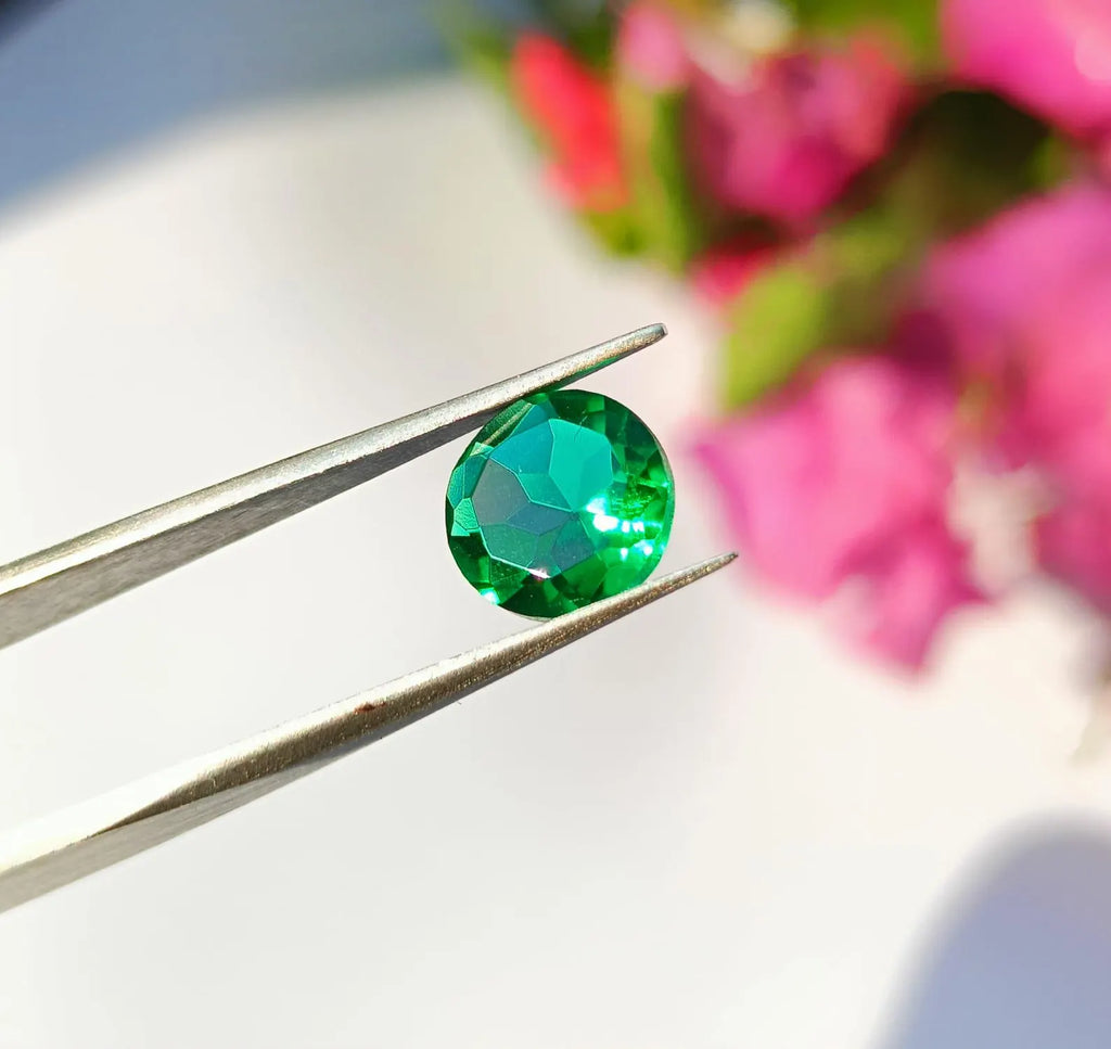 Green Zambia Emerald Gemstone, Faceted Jewelry Making Gemstone, Gemstone For Ring, Hydro Emerald Green Semi Precious Stones Wholesale Lot