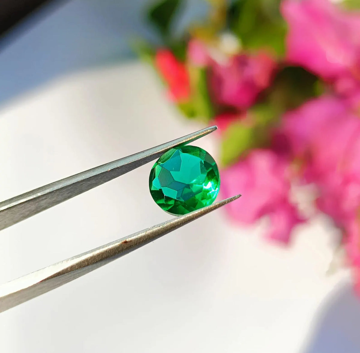 Green Zambia Emerald Gemstone, Faceted Jewelry Making Gemstone, Gemstone For Ring, Hydro Emerald Green Semi Precious Stones Wholesale Lot
