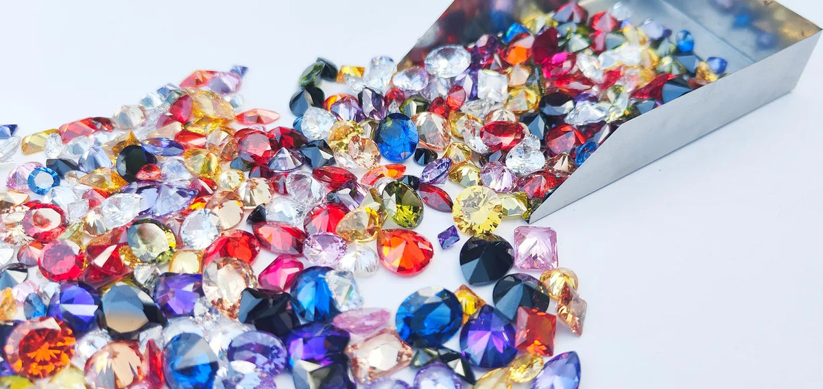 Cubic Zirconia AAA Quality Cubic Zirconia all shapes 10 Colors Multi-Color CZ Loose Stones (3mm - 10mm) All Shapes zirconia.