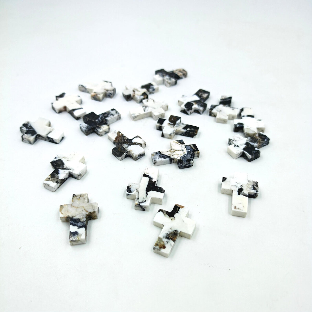 AAA Quality White Buffalo Turquoise Cross Gemstone Handmade Gemstone Polished Gemstone Handmade Cross Polished Gemstone Christianity Symbol