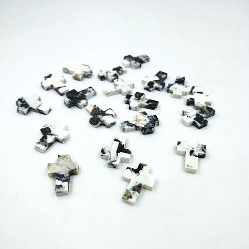 AAA Quality White Buffalo Turquoise Cross Gemstone Handmade Gemstone Polished Gemstone Handmade Cross Polished Gemstone Christianity Symbol