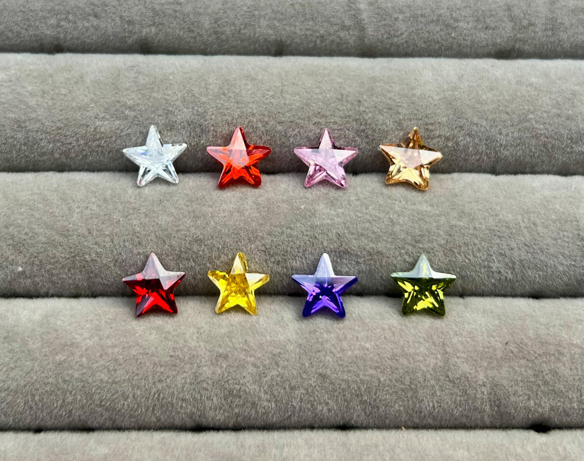Cubic Zirconia AAA Quality Cubic Zirconia Star shape Mix Color CZ Loose Stones (3mm-8mm) Cubic Zirconia