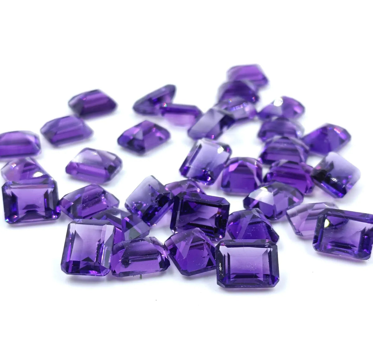 AAA+ Quality Purple Amethyst Gemstone, Octagon Shape Emerald Cut Gemstone, Amethyst loose Gemstone For Jewelry Making, Gemstone For Ring