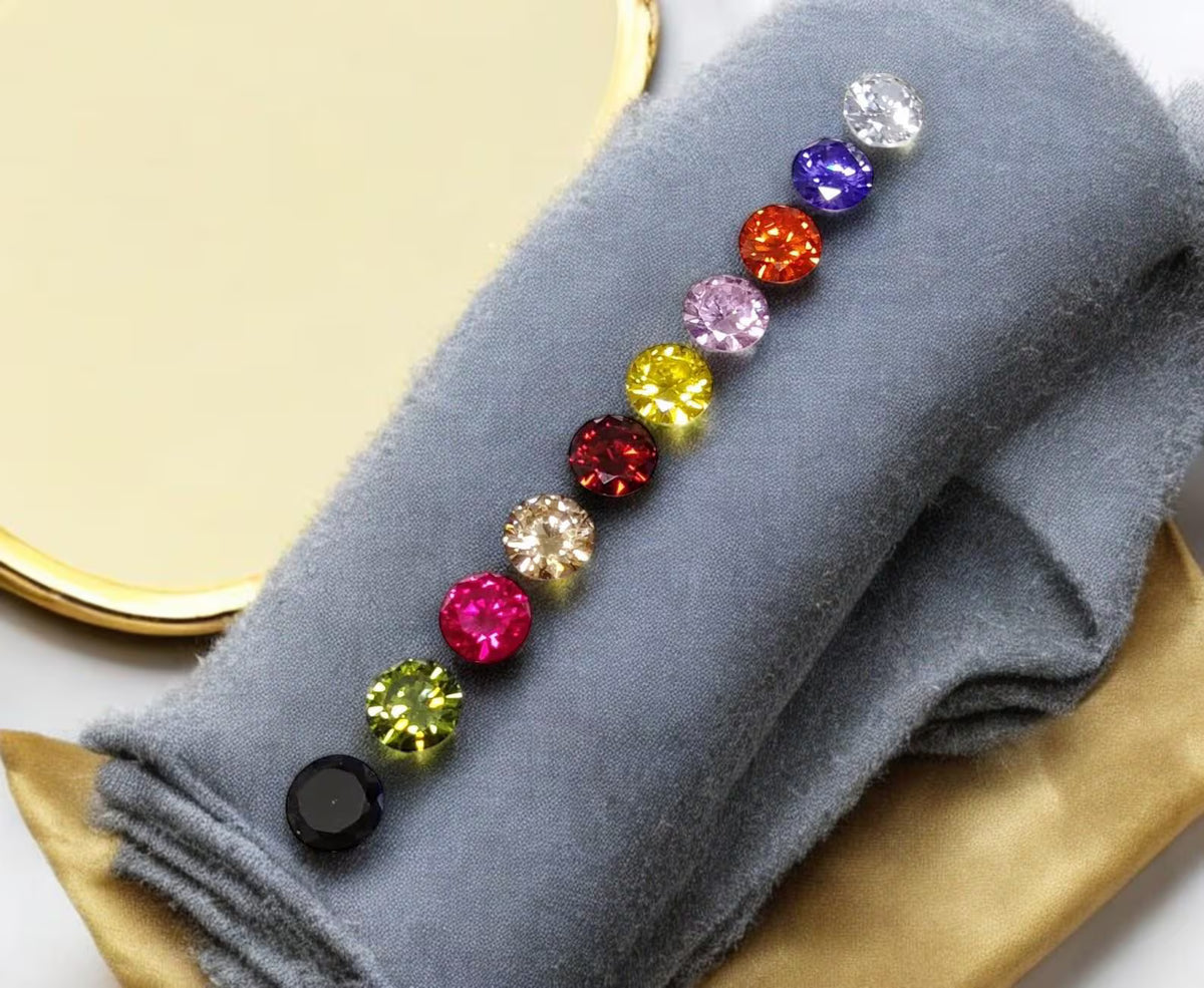 500 Pcs Cubic Zirconia AAA Quality Multi-Colors Cubic Zirconia Round shape Loose Gemstones (0.5mm - 15mm) zirconia Top Quality Wholesale Lot
