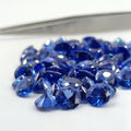 AAA Cubic Zirconia: Round Blue Sapphire CZ Gemstone (8mm)