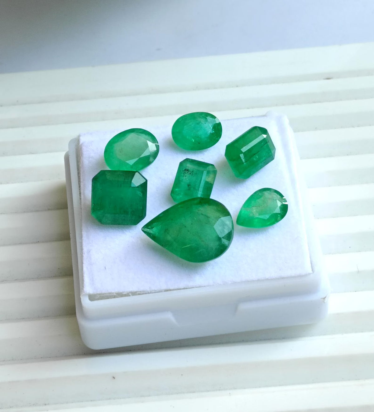 Natural Zambian Emerald A One Quality Faceted Brilliant Cut Emerald From Zambia, Different Size and Cut Emerald Gemstone For Jewelry Making
